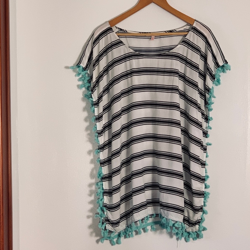 Victoria’s Secret Striped Beach Cover Up